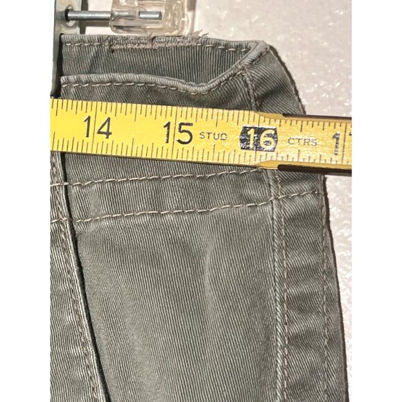 Jag Women's Classic Fit Olive Green Cropped Pants Straight Leg Size 8 - Picture 12 of 16